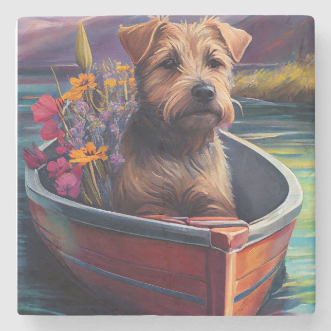 Chesapeake on a Paddle: Ein Landschaftliches Abent Steinuntersetzer (Vorderseite)