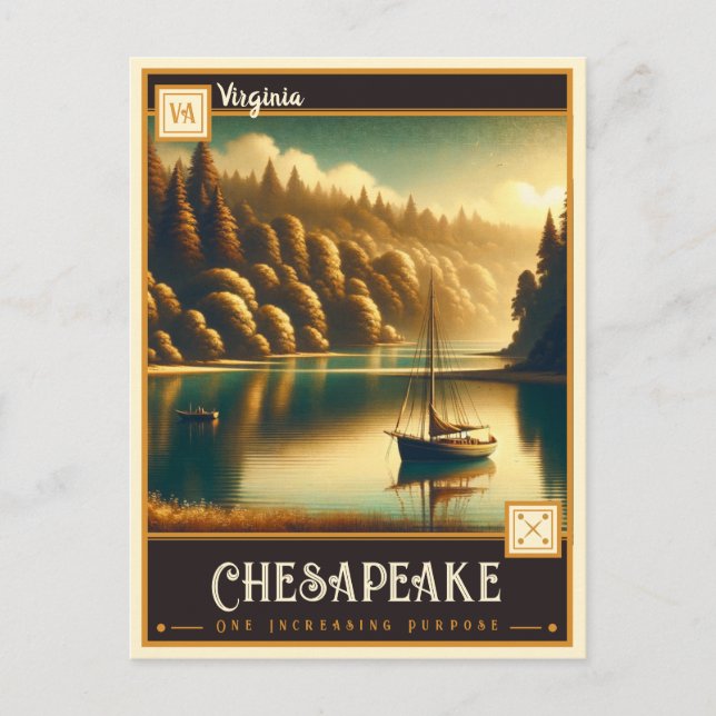 Chesapeake, Virginia | Vintage Postkarte (Vorderseite)