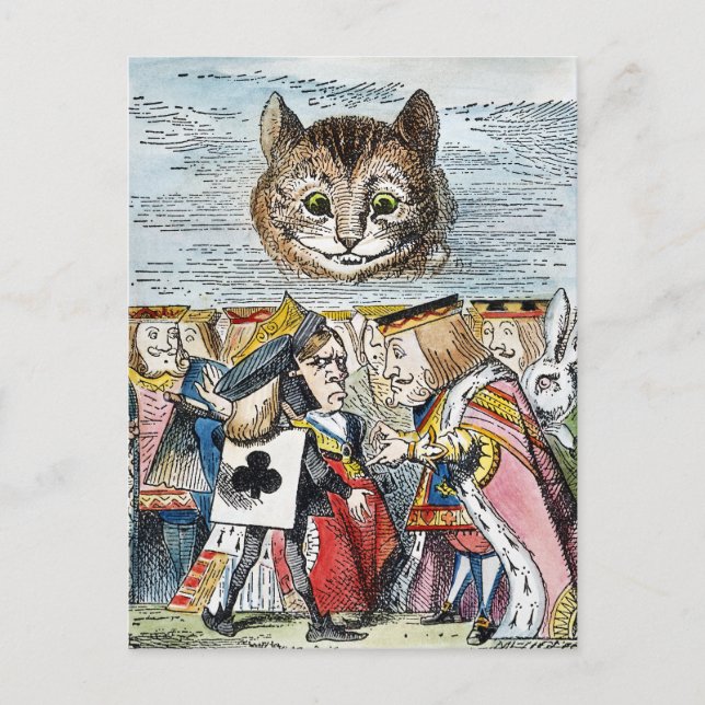 Cheshire Cat, 1865 Postkarte (Vorderseite)