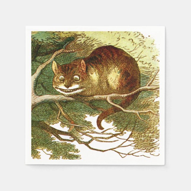 Cheshire Cat 2 Serviette (Vorderseite)