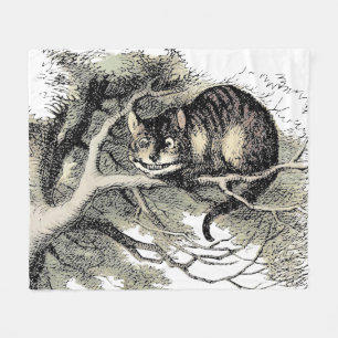 Cheshire Cat Alice im Wunderland Klassiker Fleecedecke
