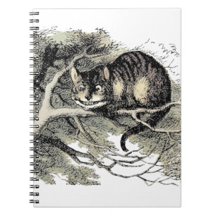 Cheshire-Cat Alice im Wunderland Klassiker Notizblock