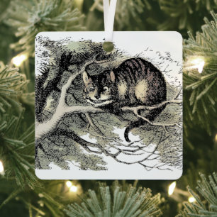 Cheshire Cat Alice im Wunderland Klassiker Ornament Aus Metall