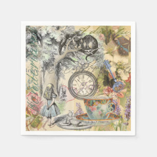 Cheshire Cat Alice im Wunderland Klassiker Serviette
