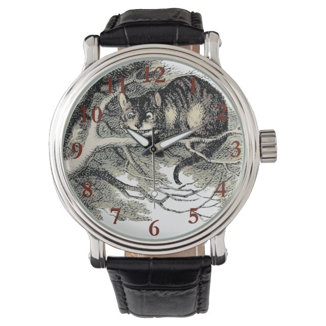 Cheshire Cat Alice Wonderland Classic Armbanduhr (Vorderseite)