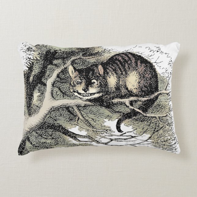 Cheshire Cat Alice Wonderland Classic Dekokissen (Vorderseite)