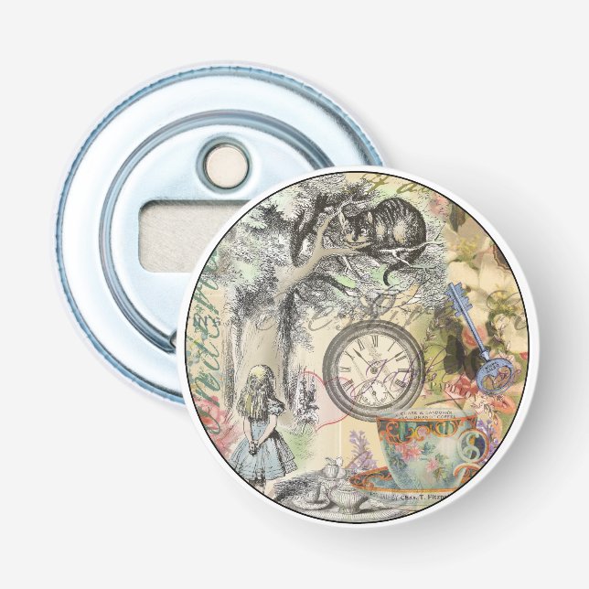 Cheshire Cat Alice Wonderland Classic Flaschenöffner (Vorderseite)