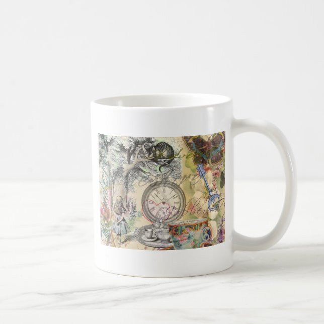 Cheshire Cat Alice Wonderland Classic Kaffeetasse (Rechts)