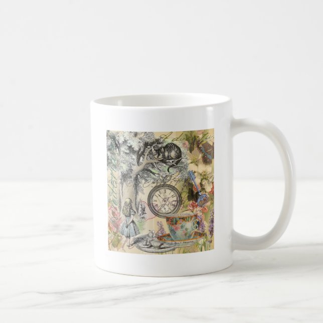Cheshire Cat Alice Wonderland Classic Kaffeetasse (Rechts)