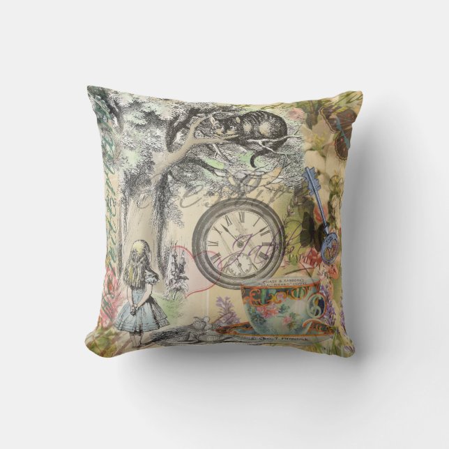 Cheshire Cat Alice Wonderland Classic Kissen (Vorderseite)