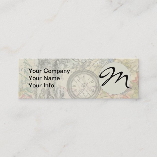 Cheshire Cat Alice Wonderland Classic Mini Visitenkarte (Vorderseite)