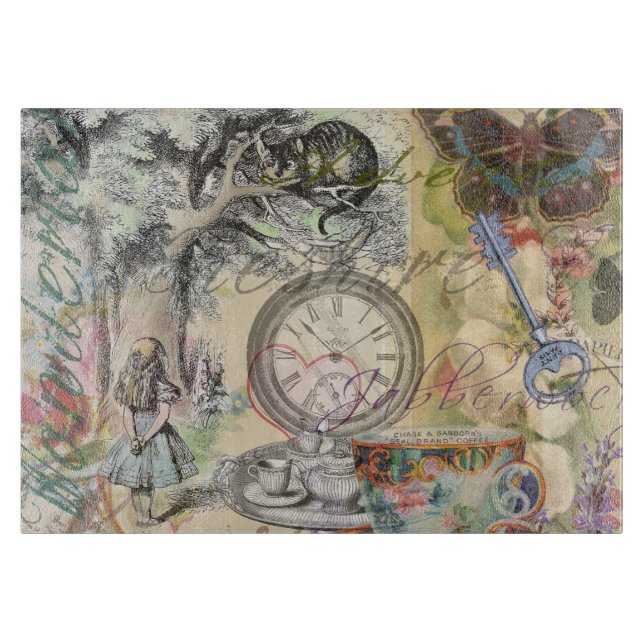 Cheshire Cat Alice Wonderland Classic Schneidebrett (Vorderseite)