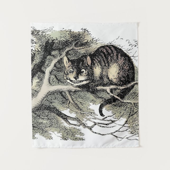Cheshire Cat Alice Wonderland Classic Wandteppich (Vorderseite)