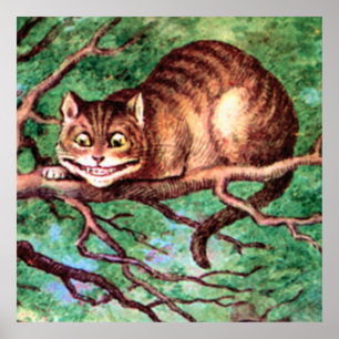 Cheshire Cat aus der Alice im Wunderland Poster