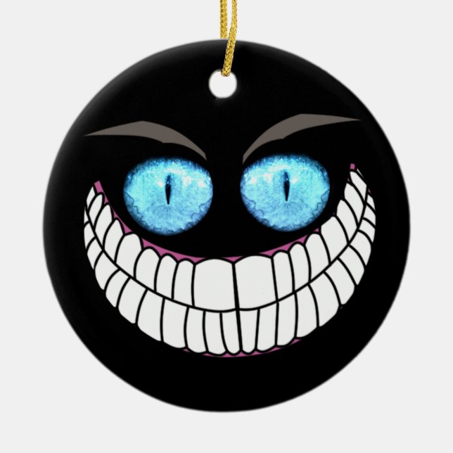 Cheshire Cat - Blue Eyes Ornament (Vorne)