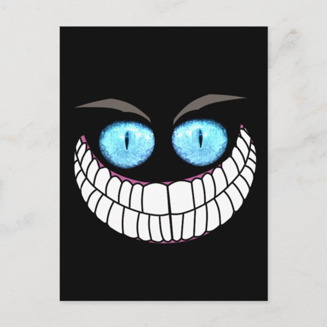 Cheshire Cat - Blue Eyes Post Card Postkarte (Vorderseite)
