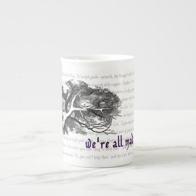 Cheshire Cat Bone China Tasse (Vorderseite)