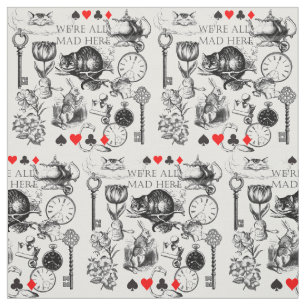 Cheshire Cat classic Alice im Wunderland mad Stoff