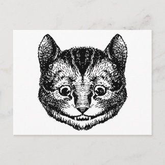 Cheshire Cat InackBlack Postkarte