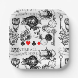 Cheshire Cat klassiker alice im wunderland verrück Pappteller