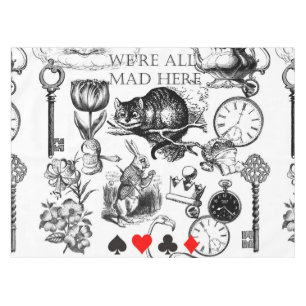 Cheshire Cat klassiker alice im wunderland verrück Tischdecke