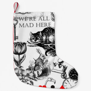 Cheshire Cat klassisch alice im wunderland verrück Kleiner Weihnachtsstrumpf