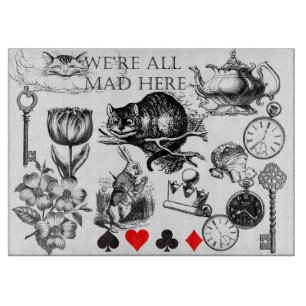 Cheshire Cat klassisch alice im wunderland verrück Schneidebrett