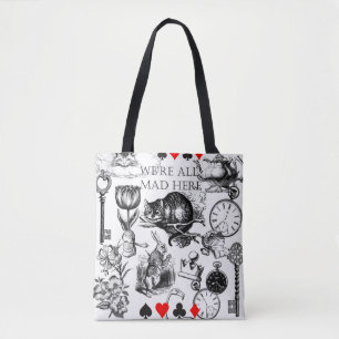 Cheshire Cat klassisch alice im wunderland verrück Tasche