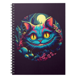 Cheshire Cat Lächeln Alice im Wunderland Notizblock