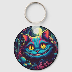 Cheshire Cat Lächeln Alice im Wunderland Schlüsselanhänger