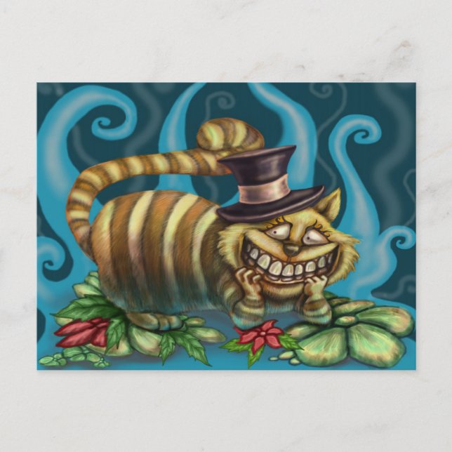 Cheshire Cat Postkarte (Vorderseite)