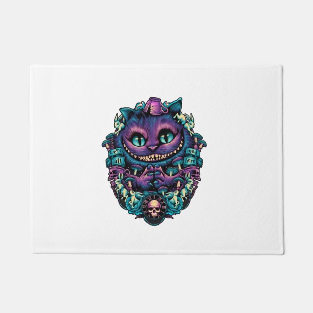 Cheshire Cat Shirt Alice im Wunderland Graphic Fußmatte (Vorderseite)