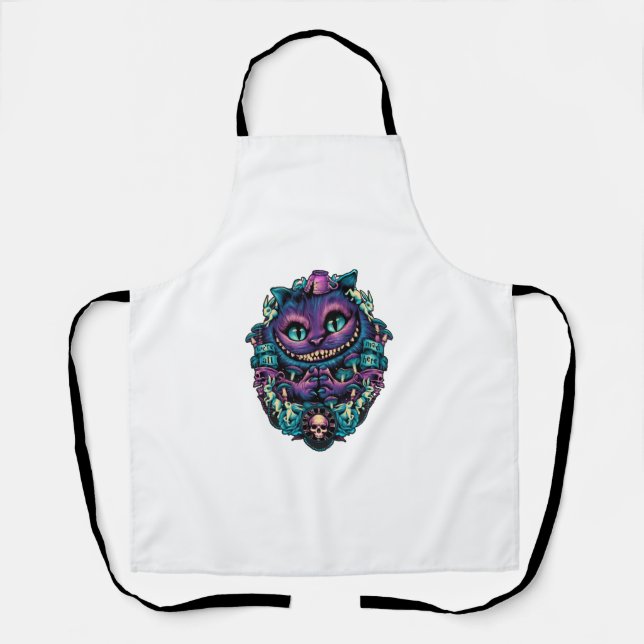 Cheshire Cat Shirt Alice im Wunderland Graphic Schürze (Vorderseite)