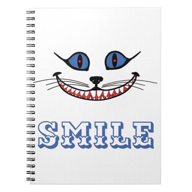 Cheshire Cat Smile Notizblock (Vorderseite)