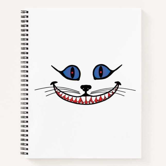 Cheshire Cat Smile  PERSONALIZE Notizbuch (Vorderseite)