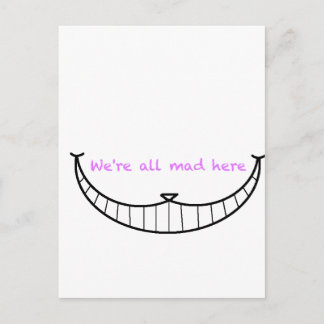Cheshire Cat Smile Postkarte