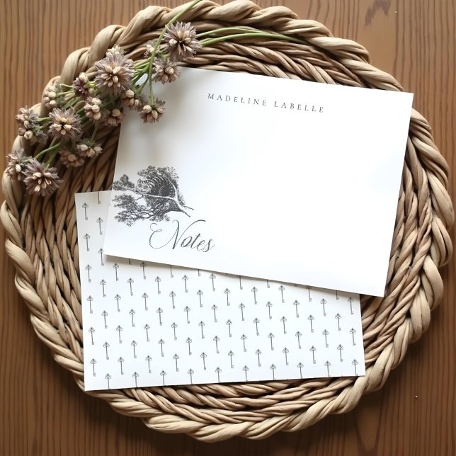 Cheshire cat Vintage Alice im Wunderland Name Mitteilungskarte (Cheshire cat Vintage Alice in Wonderland Name Note Card)