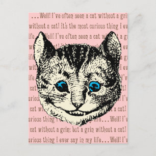 Cheshire Cat - Vintage Alice im Wunderland Postkarte