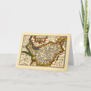 Cheshire (Chester) Landkreis England Antiker Karte
