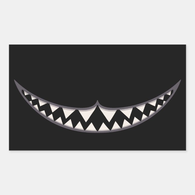 Cheshire Grin III Rechteckiger Aufkleber (Vorderseite)