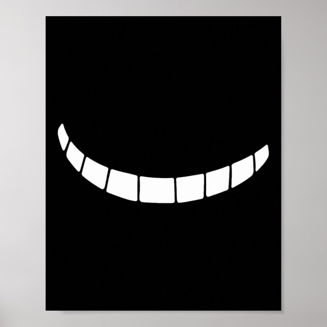 Cheshire Grinning Lächelnde Alice im Wunderland Poster (Vorne)