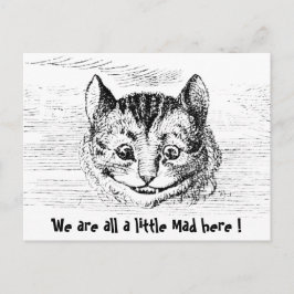 Cheshire-Katze - Alice im Wunderland Charakter Postkarte