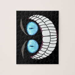 Cheshire-Katze - blaue Augen-Puzzlespiel