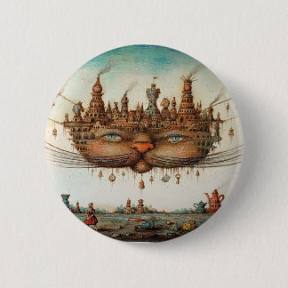 Cheshire-Katze Button