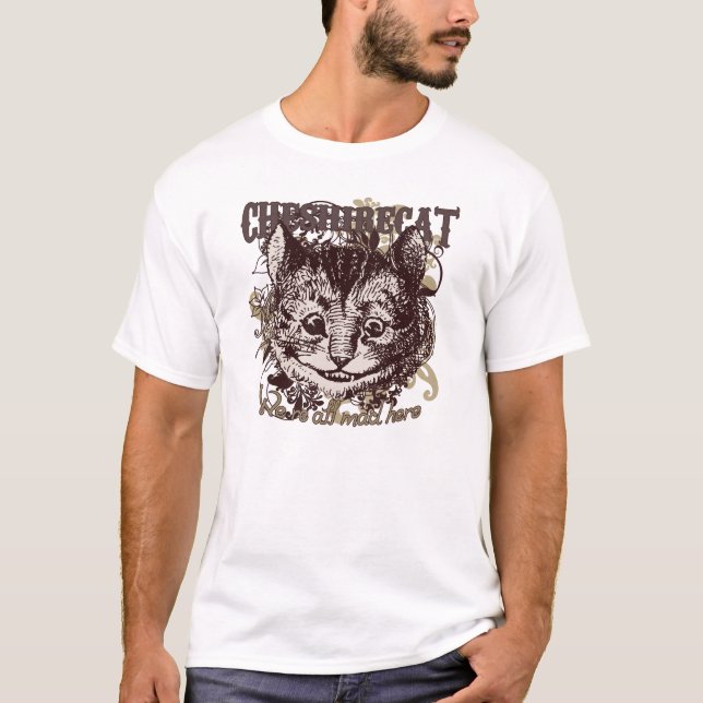 Cheshire-Katze Carnivale Art T-Shirt (Vorderseite)