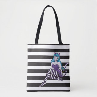 Cheshire-Katze stripes wiederverwendbaren Tasche