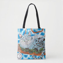 Cheshire-Katzen-mittlere Taschen-Tasche