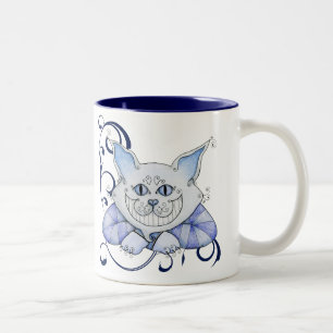 Cheshire-Katzen-Tasse Zweifarbige Tasse
