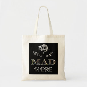 Cheshire-Katzen-wütende Alice-Taschen-Tasche Tragetasche