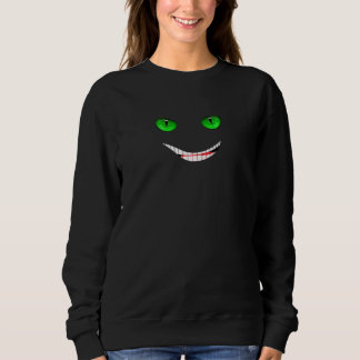 Cheshire-Lächeln Grün Sweatshirt